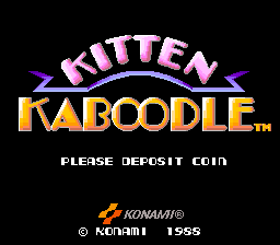 Kitten Kaboodle Title Screen